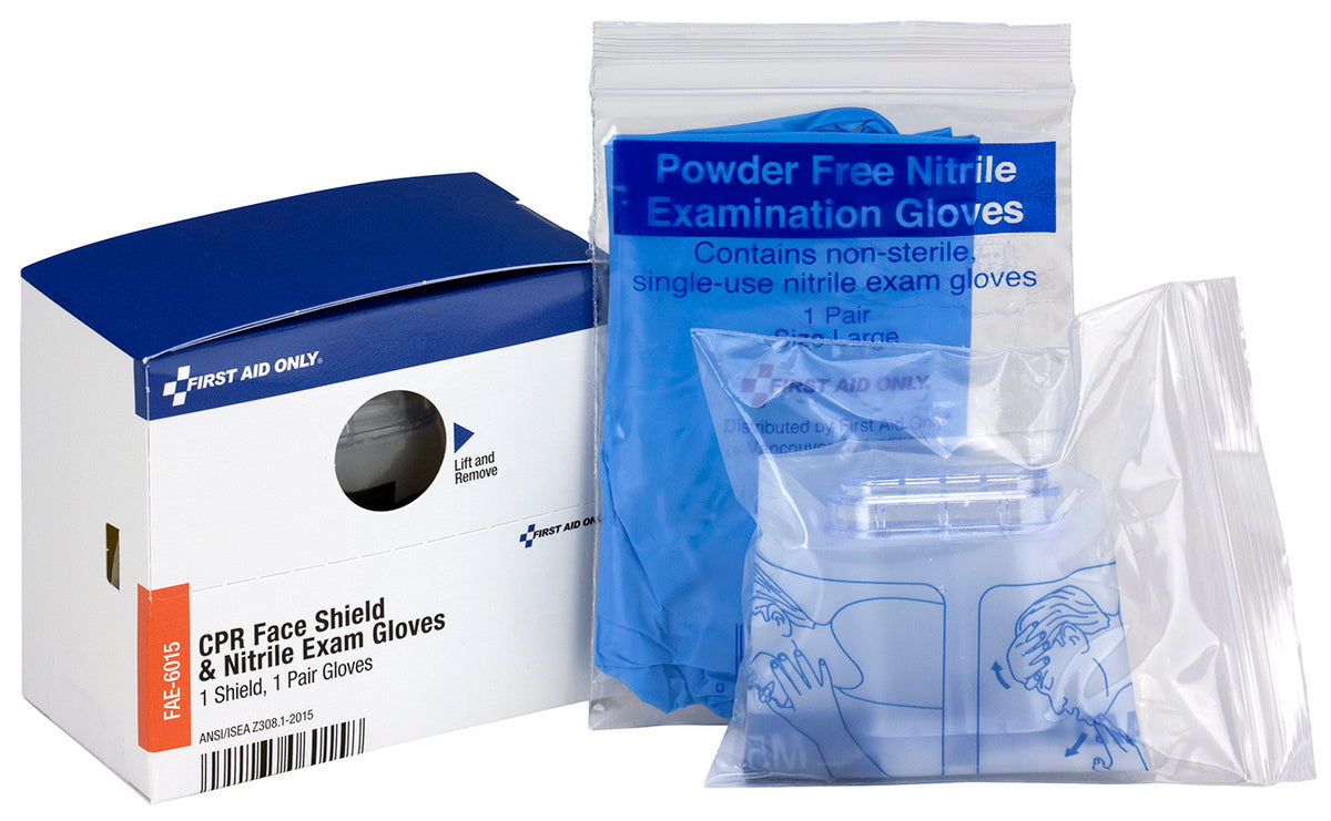 AcmeUnited Corporation First Aid Only® Clear Plastic CPR Face Shield