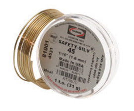 Harris® 1/16" BAg-36 Safety-Silv® Round High Silver Brazing Alloy Filler Metal 50 toz Box