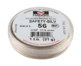 Harris® 3/32" BAg-7 Safety-Silv® 56 High Silver Brazing Alloy Filler Metal 5 toz Cup