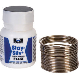 Harris® 1/16" BAg-7 Safety-Silv® Round Wire High Silver Brazing Alloy Filler Metal and Flux Kit 1 Per Jar