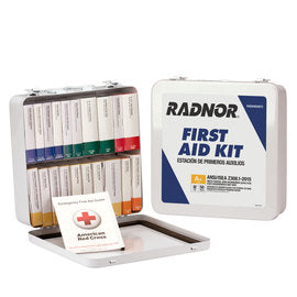 RADNOR™ White Plastic Portable/Wall Mount 50 Person First Aid Kit