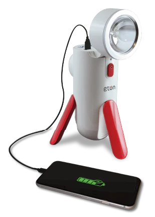 ETON - American Red Cross Road Torq | Hand Crank Smartphone Charger & Emergency Flashlight