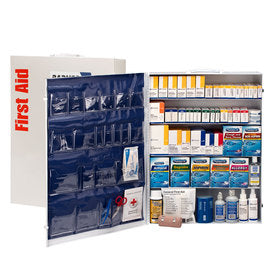 RADNOR™ White Metal Portable Or Wall Mount 200 Person First Aid Cabinet