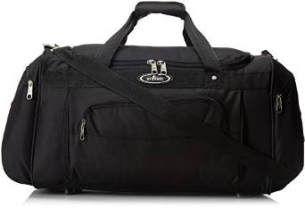 Everest Deluxe Sports Duffel Bag  -  Black