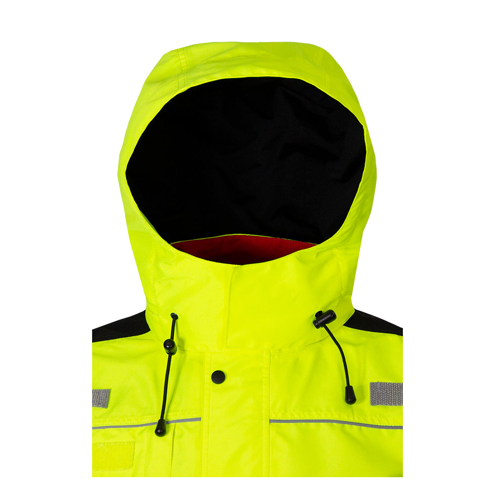 Safety Hood Hi Vis Lime Standard Hood Waterproof & Breathable