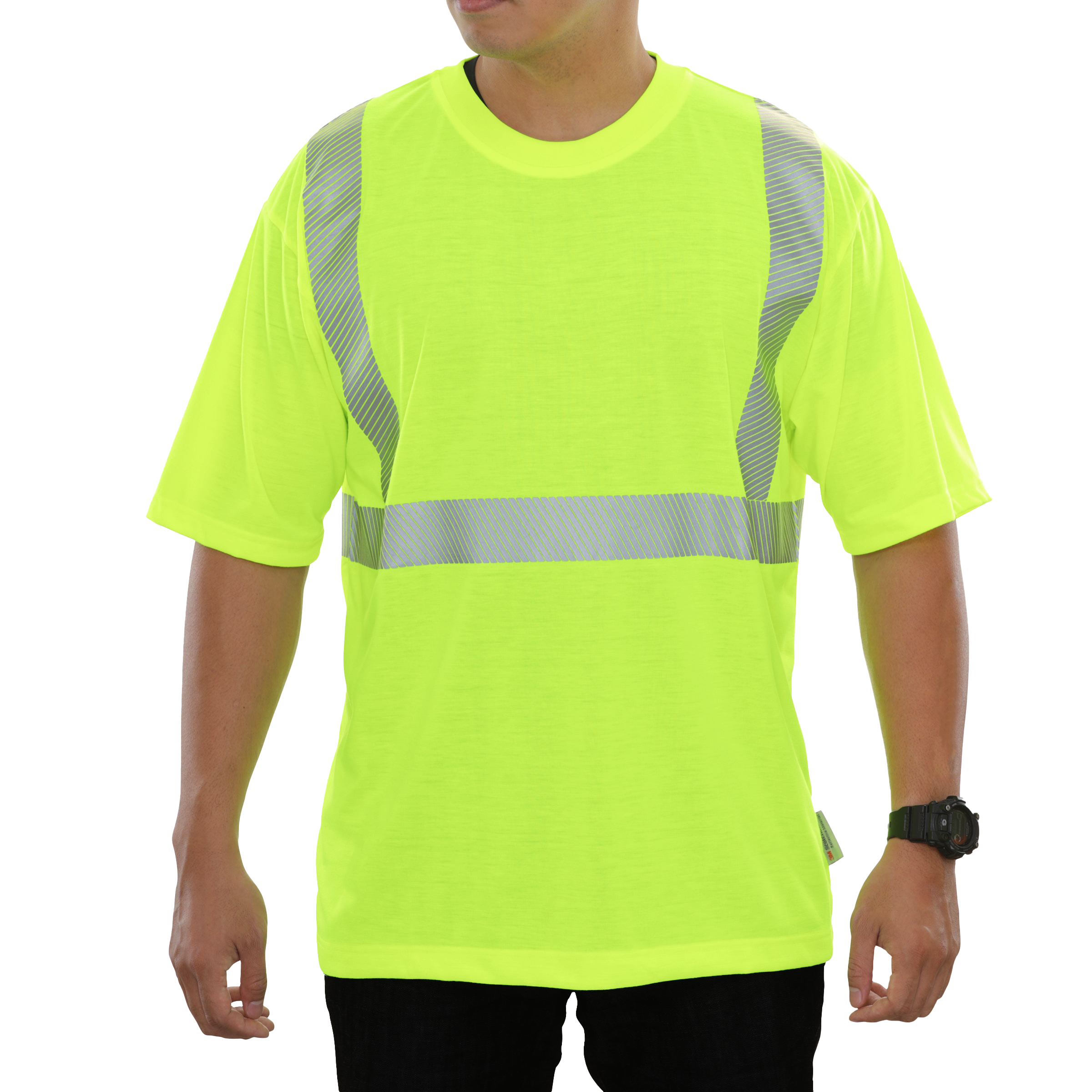 Safety Shirt Hi Vis Shirt Lime Jersey ANSI 2 Comfort Trim by 3M