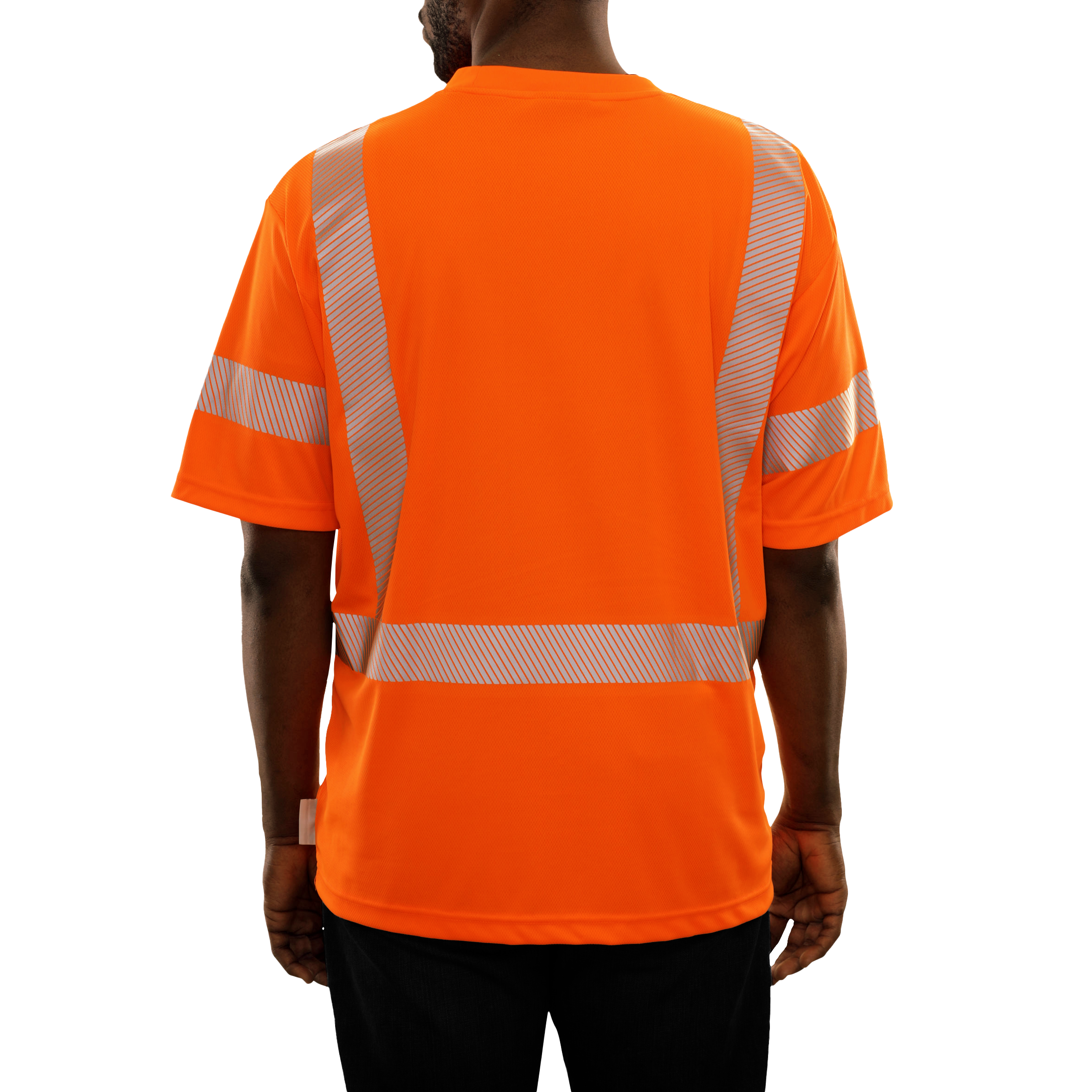 Reflective Apparel High Visibility Shirt Orange Birdseye Comfort Trim by 3M