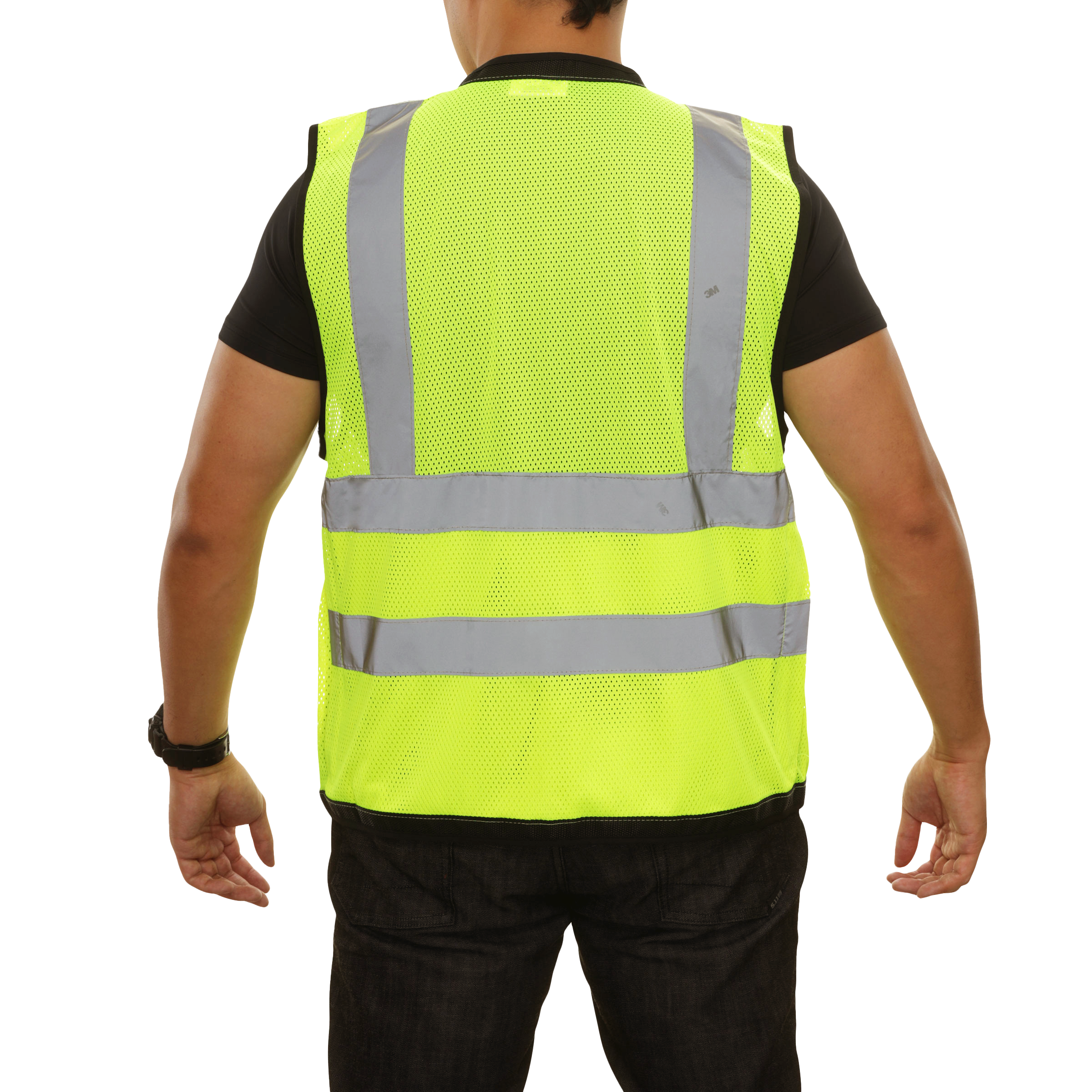 Multi-Pocket Safety Vest Hi-Vis Mesh Vest Surveyor
