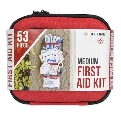 Lifeline Medium Hard-Shell Foam First Aid Kit - 53 Piece