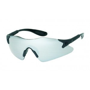 Silver Mirror Lens - Soft Non-Slip Rubber Nose Piece - Fully Adjustable Temples Safety Glasses