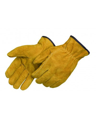 Bourbon brown select shoulder split cowhide driver Gloves - Dozen