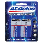 AC Delco - 9V Maximum Power Alkaline - 2 Pack