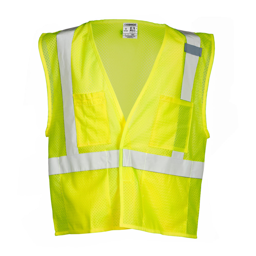 Kishigo 4 Pocket Hook & Loop Mesh Vest
