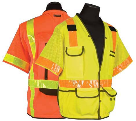 Surveyors Series Polyester / Ultra-Cool Mesh Safety Vest - Class 3