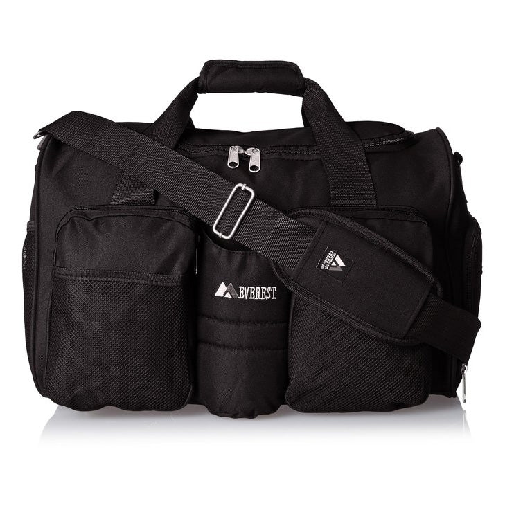 Everest Gym Bag with Wet Pocket - Black