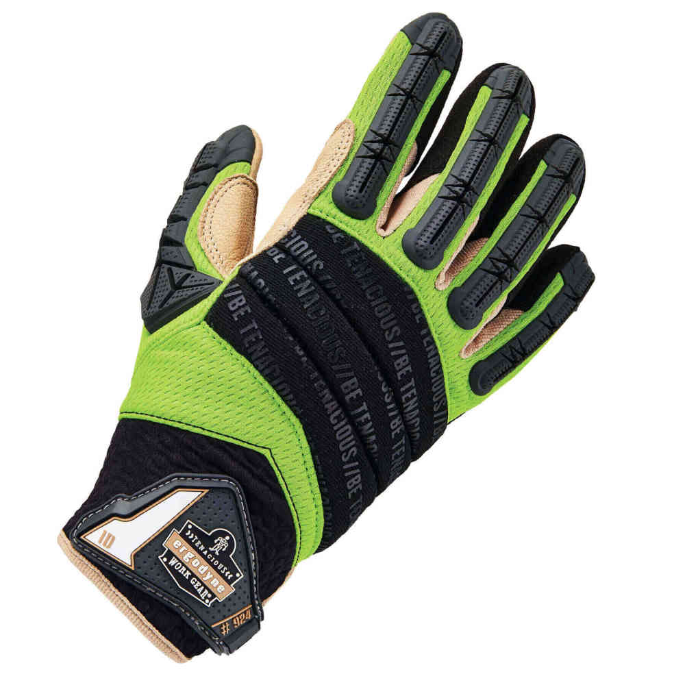 ProFlex 924LTR Hybrid Dorsal Impact-Reducing Gloves - Leather-Reinforced