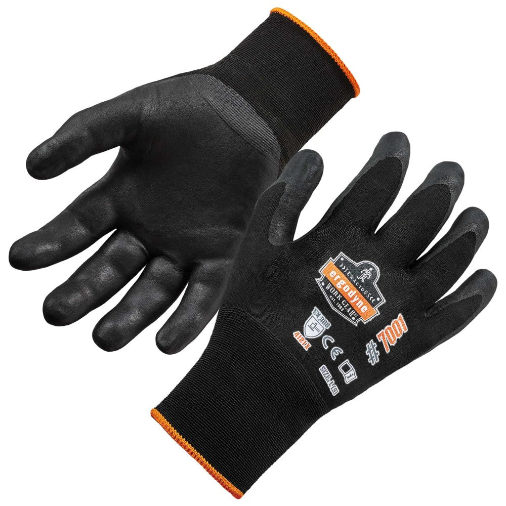 ProFlex 7001 Nitrile-Coated Gloves - ANSI Level 2 Abrasion Resistant, DSX Dry Grip