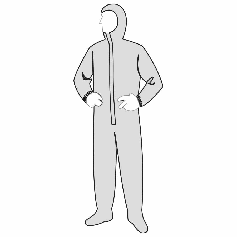 Liberty - Permagard Coverall - Attached Hood & Boots - Case of 25