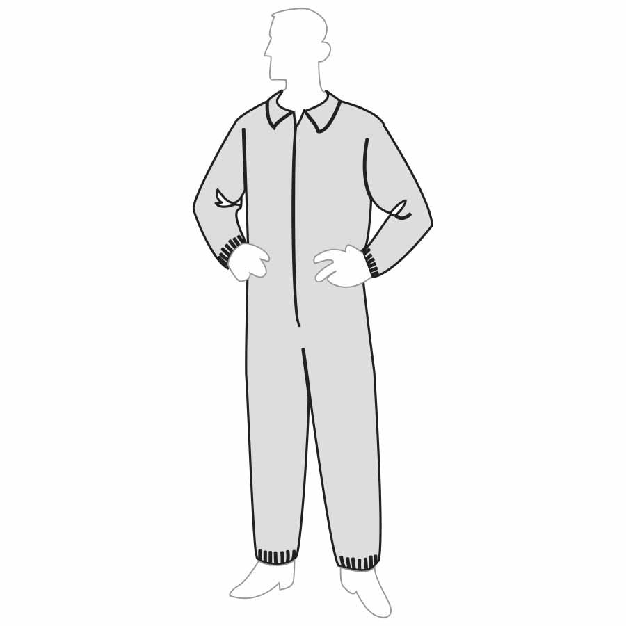 Liberty - Permagard Coverall - Elastic Wrists & Ankles - Case of 25