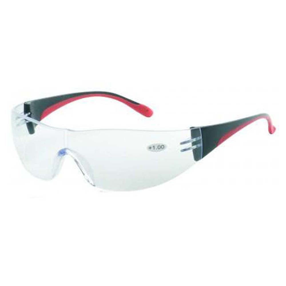 iNOX F Reader - Bifocal +3.0 clear lens with black and red frame