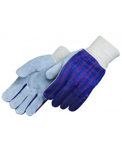 Clute pattern - white knit wrist Gloves - Dozen