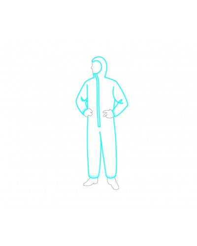 Liberty - Permagard Coverall - Attached Hood & Elastic Ankles - Case of 25