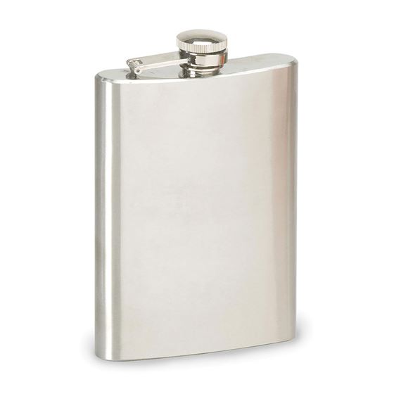 Stainless Steel Flask - 8 Oz - Clamshell