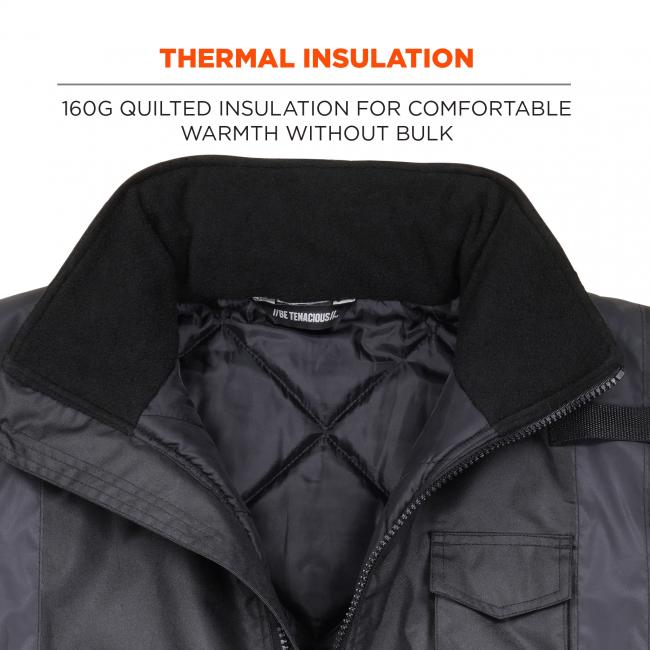 GloWear 8377EV Thermal Enhanced Visibility Jacket - Non-Certified - Quilted Bomber