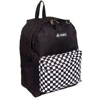 Everest Luggage Classic Backpack - Black Pocket Squares