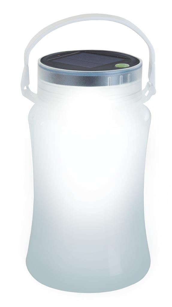 Solar Storage Bottle/ Lantern - White