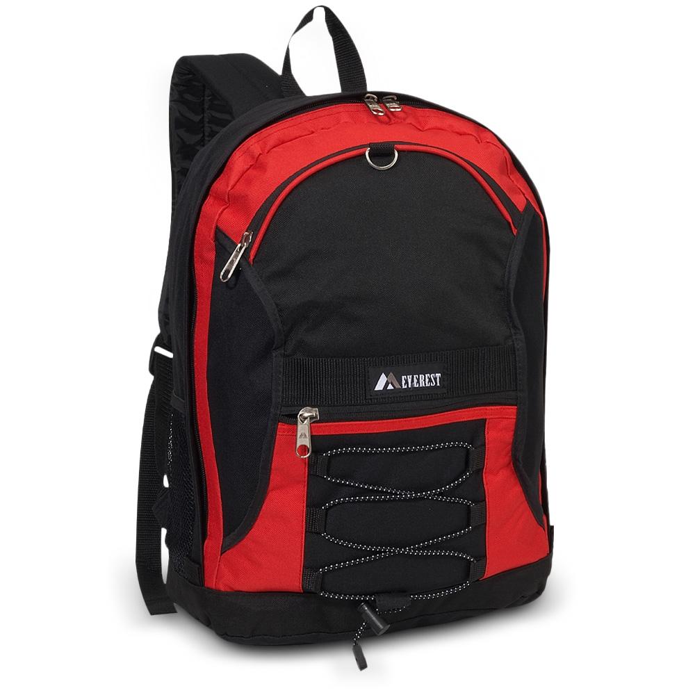 Everest-Two-Tone Backpack w/ Mesh Pockets