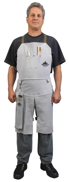 MCR Safety Mphs Wlding Lthr Split Leg 36" Bib Apron