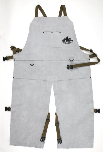MCR Safety Mphs Wlding Lthr Split Leg 42" Bib Apron