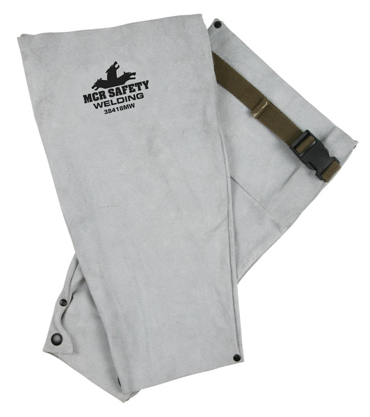 MCR Safety Mphs Wld Lthr 18" Welding Slv W/Snap