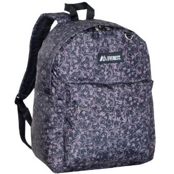 Everest Luggage Classic Backpack - Brown Vines