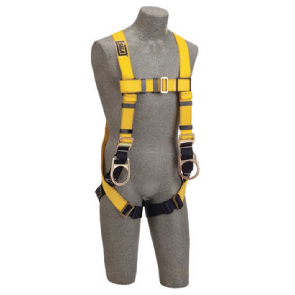 3M DBI-SALA Small Delta ConstructionFull BodyVest Style Harness With Back And Side D-Rings, Non-Slip Chest Strap, Parachute Buckles On Lower Shoulder Strap, Pass-Through Buckle Leg Strap And Tongue Buckle Body Belt With Foam Back Pad