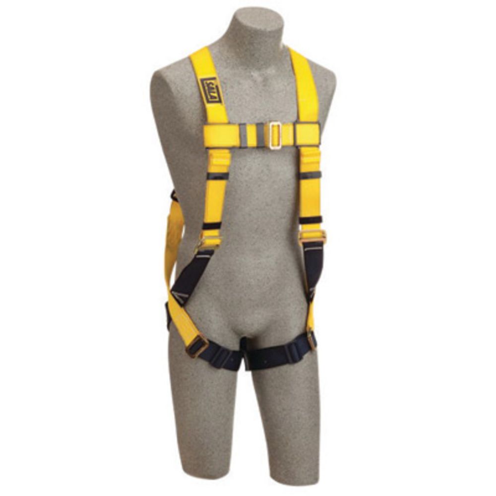 3M DBI-SALA X-Large Delta No-Tangle Construction/Full Body/Vest Style Harness With Back D-Ring, Pass-Thru Leg Strap Buckle And Loops For Body Belt