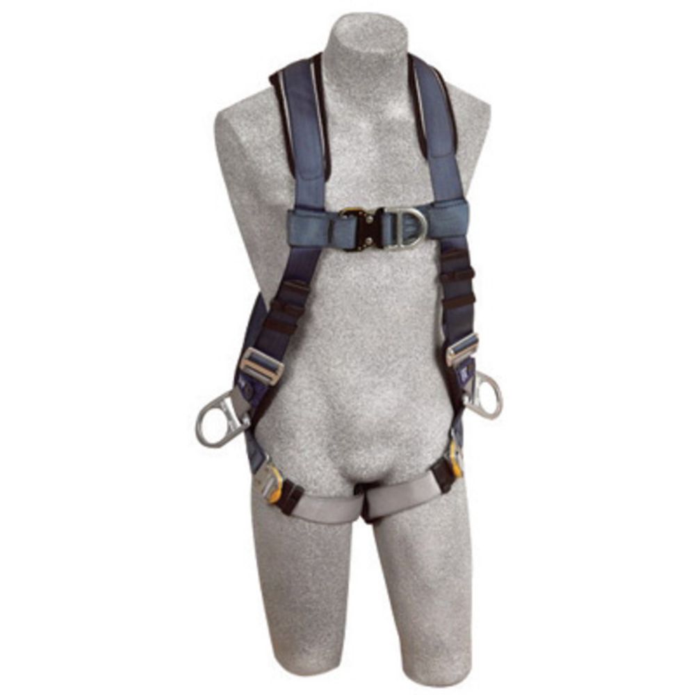 3M DBI-SALA X-Large ExoFit Full Body/Vest Style Harness With Back, Front And Side D-Ring, Quick Connect Chest And Leg Strap Buckle, Built-In Comfort Padding And Loops For Body Belt