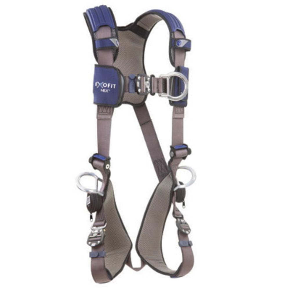 3M DBI-SALA X-Small ExoFit NEX Full Body/Vest Style Harness With Tech-Lite Aluminum Back, Front And Side D-Ring, Duo-Lok Quick Connect Leg And Chest Strap Buckle, Torso Adjuster, Back And Leg Comfort Padding And Loops For Body Belt