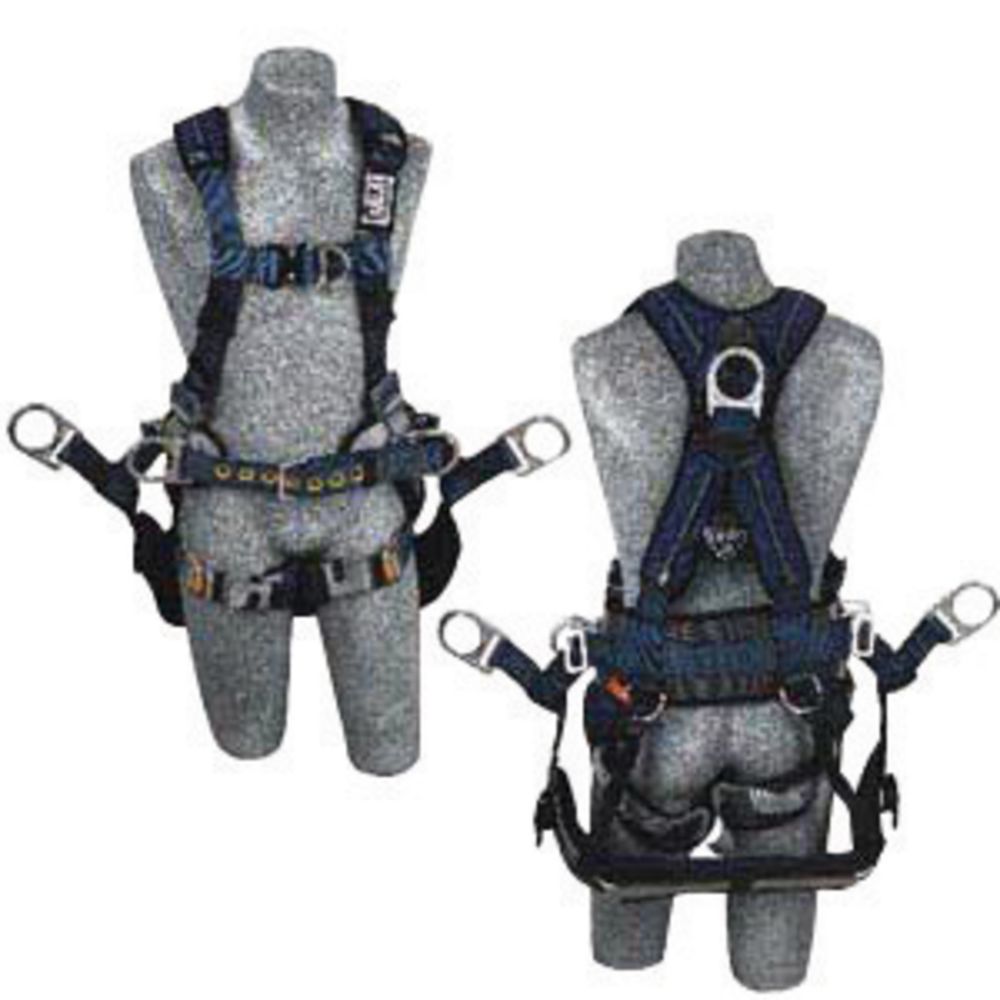 3M DBI-SALA X-Small ExoFit XP Tower Climbing Vest Style Harness With Back Front And Side D-Rings, Quick Connect Buckles, Belt With Hip Pad And Removable Seat Sling With Positioning D-Rings