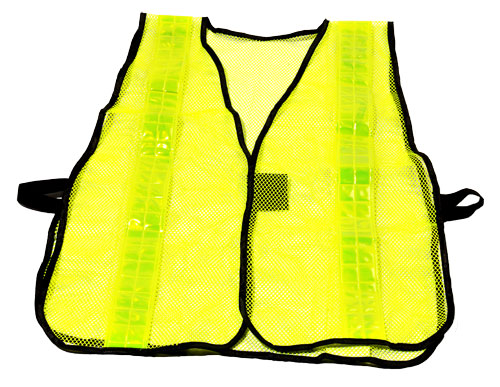 Hi-Vis Lime Safety Mesh Vest