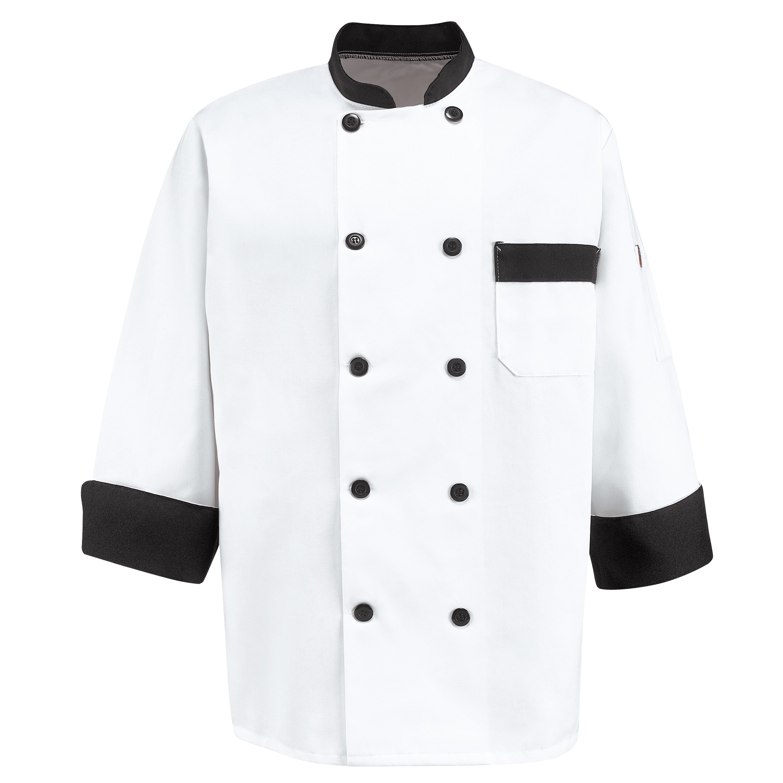 Garnish Chef Coat KT74 - White/BlackTrim