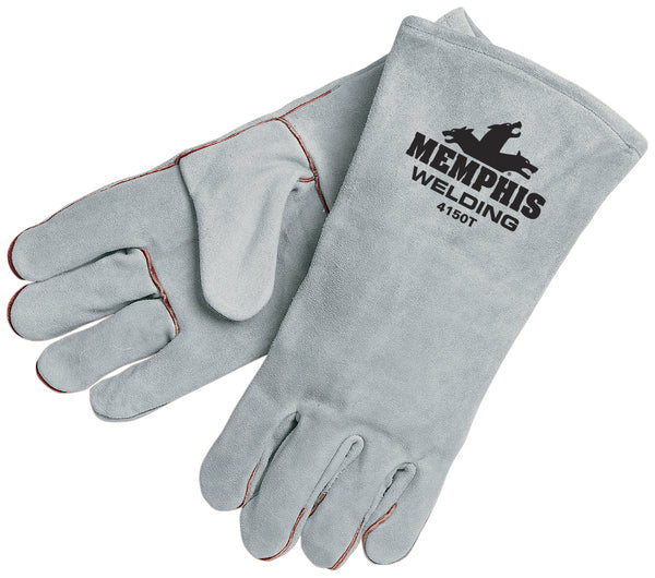 MCR Safety Sel Split Gray Welder Kevlar sewn