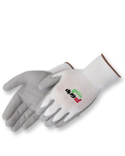 P-Grip Grey polyurethane - white shell Gloves - Dozen