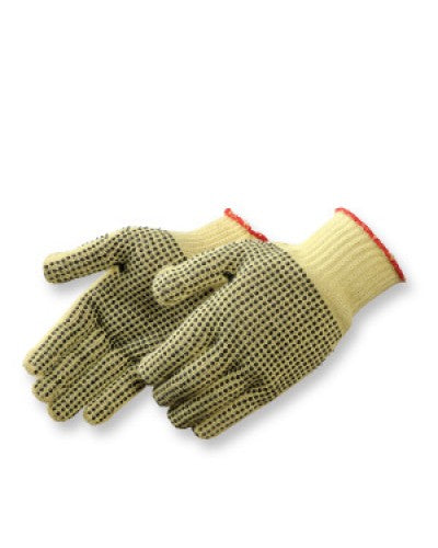 100% Kevlar Knit with PVC Dots Gloves - Dozen