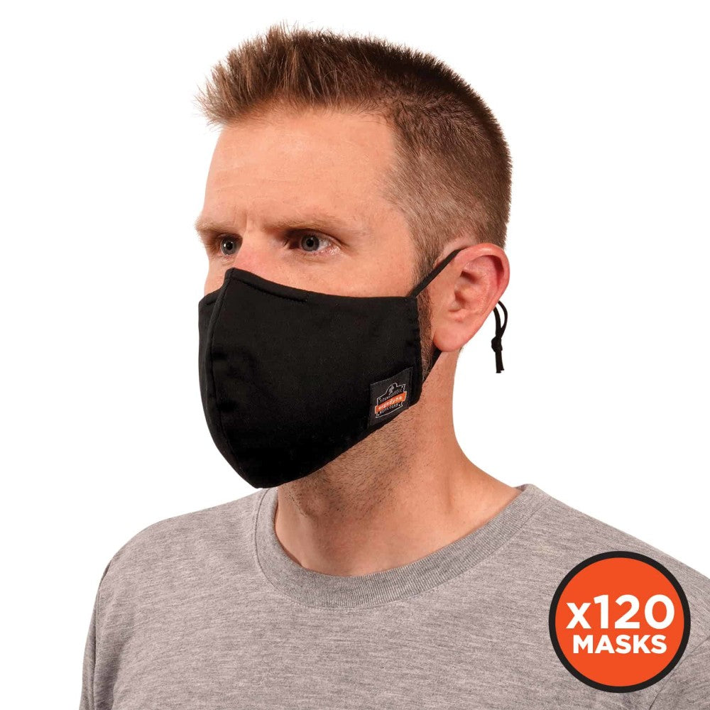 Skullerz 8800-CASE Contoured Face Cover Mask - Reusable Cotton (120-Pack)