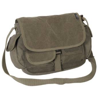 Everest Luggage Canvas Messenger Bag - Olive
