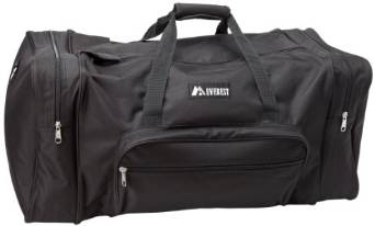 Everest Luggage Classic Gear Bag - Large, Black  - Black