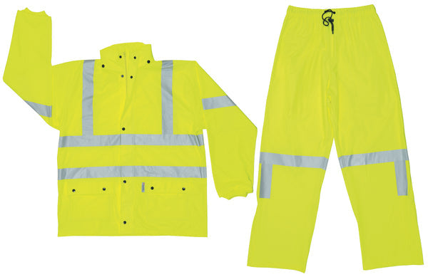 MCR Safety .40mm Stretch Pu/Cotton Poly, 2 Pc Suit