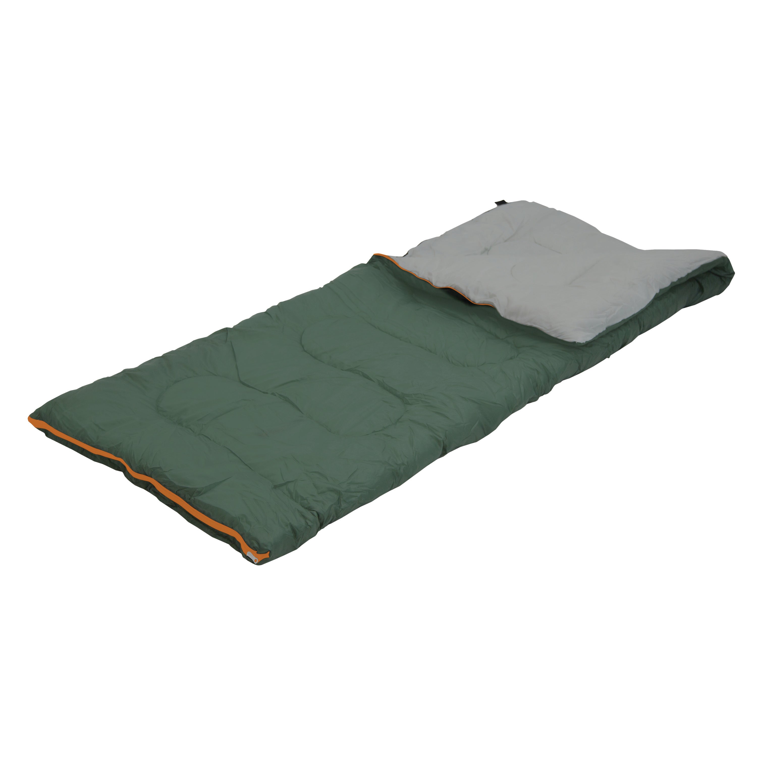 Scout- 3 LB - 33 In x 75In Rect. Sleeping Bag - Forest Green